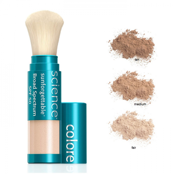 COLORESCIENCE SUNFORGETTABLE® TOTAL PROTECTION BRUSH-ON SUNSCREEN ™ СОНЦЕЗАХИСНА ПУДРА З ПЕНЗЛЕМ SPF 50