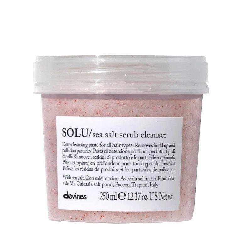 Davines solu sea salt scrub cleanser 250 мл