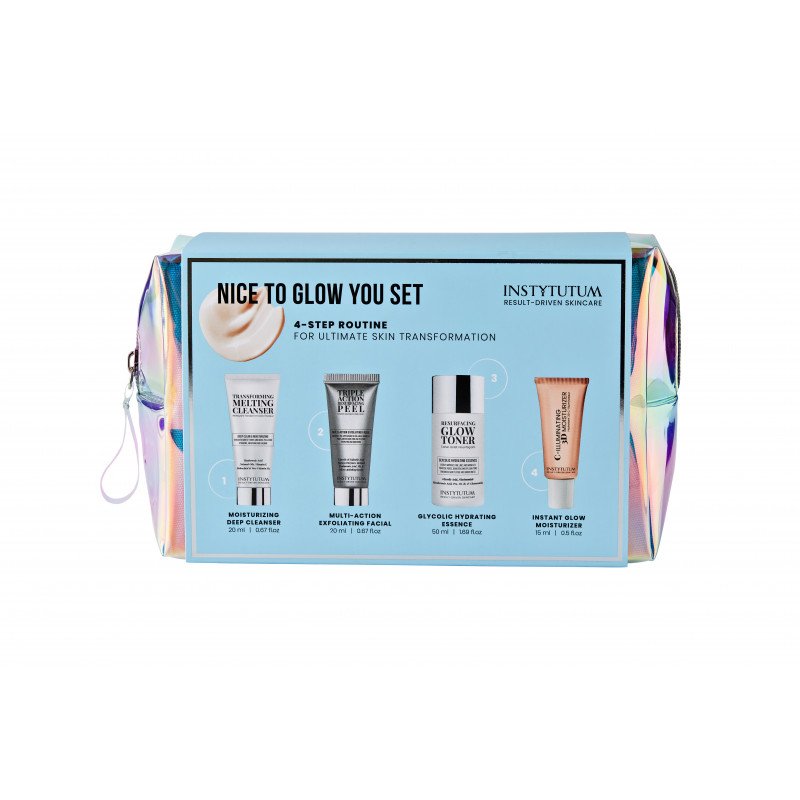 INSTYTUTUM NICE TO GLOW YOU SET НАБІР МІНІАТЮР ДЛЯ ПРИГОЛОМШЛИВОГО СЯЙВА ШКІРИ