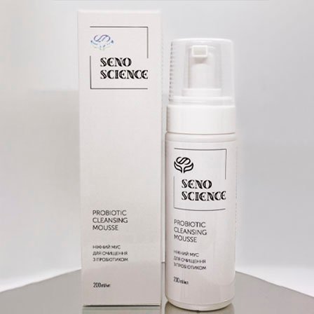 Senoscience Probiotic Cleansing Mousse НІЖНИЙ МУС ДЛЯ ОЧИЩЕННЯ ШКІРИ З ПРОБІОТИКОМ, 200 гр.
