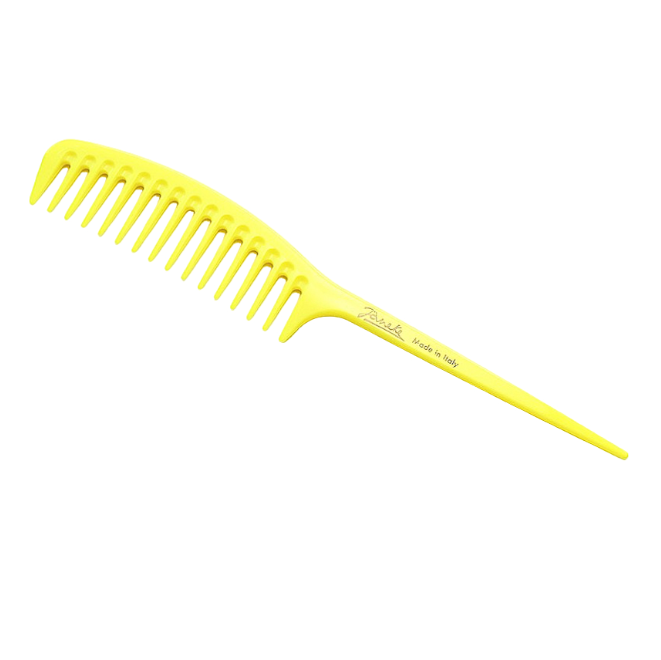 Janeke Fashion Supercomb Гребінець з ручкою жовтий