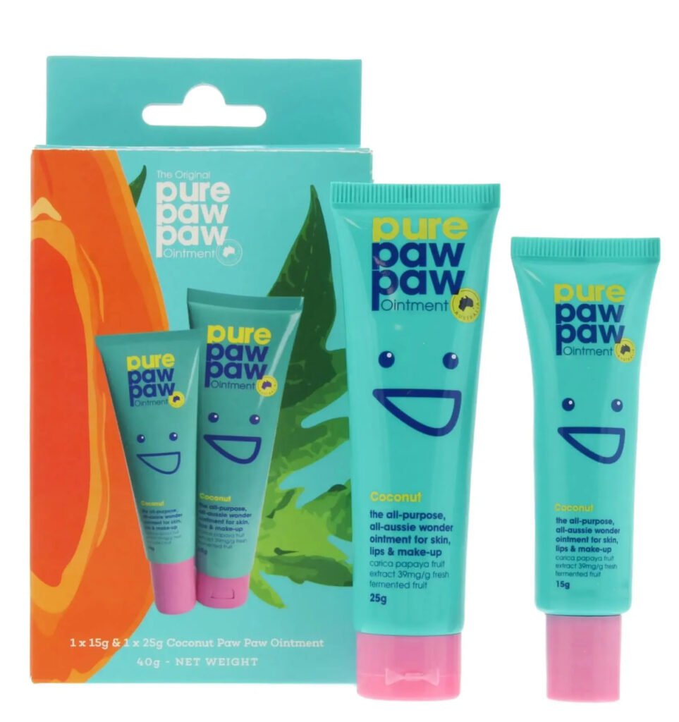 PURE PAW PAW DUO COCONUT Набір відновлюючих бальзамів для губ та тіла з ароматом кокосу