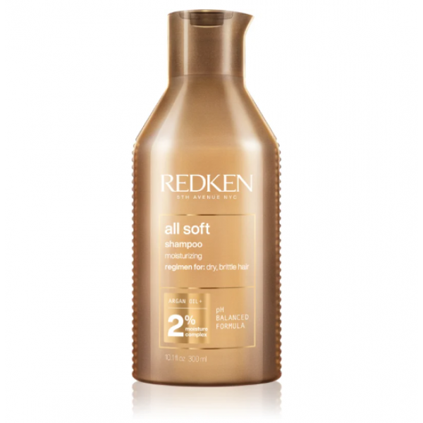 REDKEN All Soft поживний шампунь для сухого та ламкого волосся 300 мл