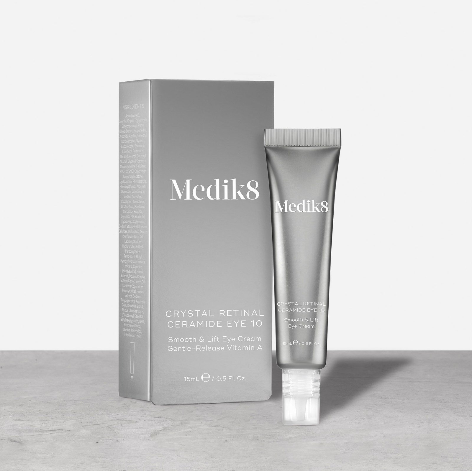 MEDIK8 CRYSTAL RETINAL® CERAMIDE EYE 10 Ліфтинг- крем для розгладження зони навколо очей Вітамін А із повільним вивільненням 15 мл