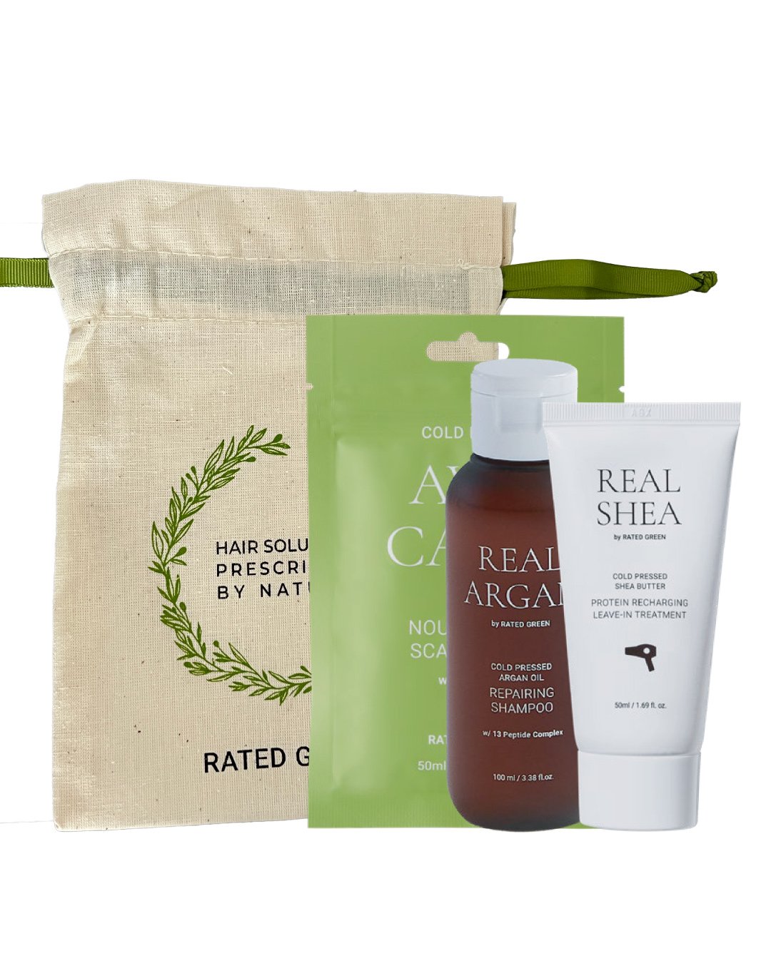 Міні набір для волосся RATED GREEN Real Argan